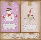 Kerstlabels - Kerstcadeau labels - Sneeuwpop - Kerstuil - Naamkaartje
