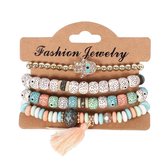 Fako Bijoux® - Set de bracelets - Boho - Pastel