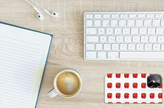 Book Case iPhone 12 Pro Max Phone Case Paprika Red