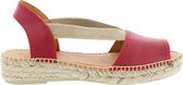 Toni Pons Etna rood leren espadrilles dames (ETNA vermell)