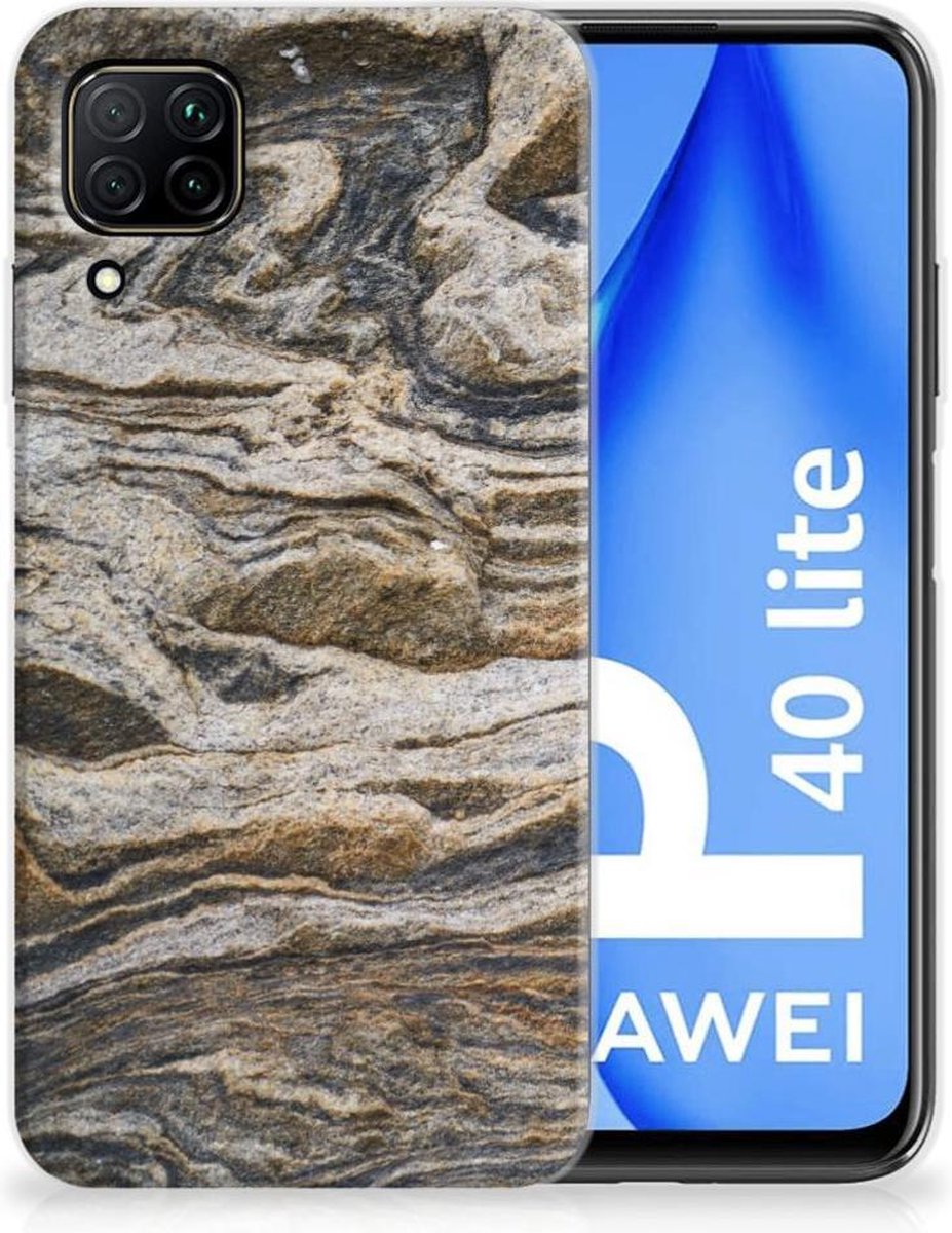 Huawei P40 Lite TPU Siliconen Hoesje Steen