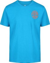 BASIC T-SHIRT WITH CHEST LOGO - TURQUOISE- S