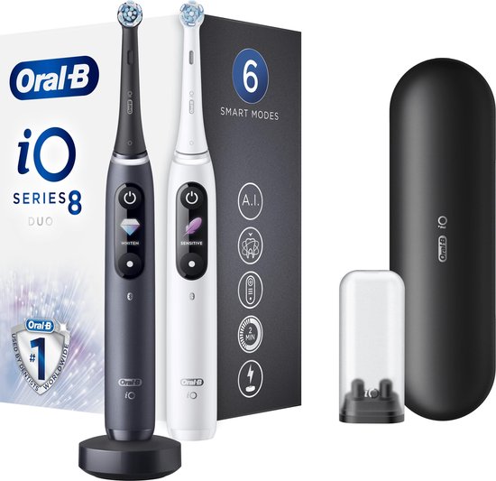 Oral-B iO - 8n Wit en Zwart Duo Pack