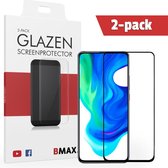 2-pack BMAX Glazen Screenprotector geschikt voor de Xiaomi Poco F2 Pro Full Cover Glas / Met volledige dekking / Beschermglas / Tempered Glass / Glasplaatje