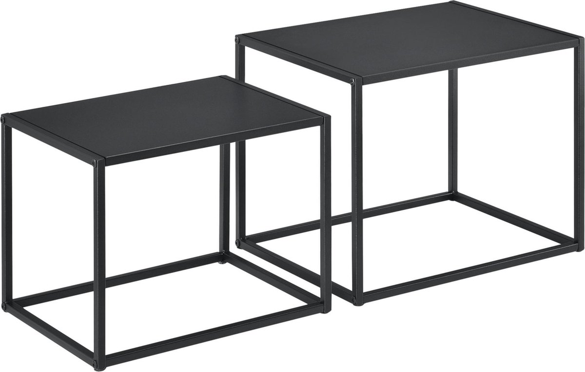Bijzettafel Marcus | Set Van 2 | Zwart Keramiek | #1 in Bijzettafels