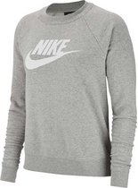 Nike Sportswear Essential Crew Flock Hbr Trui Dames - Maat XL