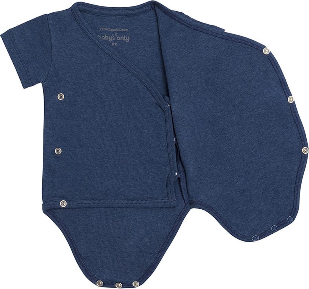 Baby's Only Rompertje Melange - Jeans - 62 - 100% ecologisch katoen - GOTS