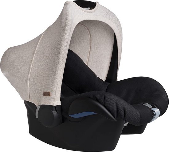 Baby's Only Autostoel zonnekap - Zonnescherm Maxi Cosi 0+ Sparkle - Goud-Ivoor Mêlee - Met subtiel glittertje