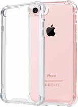 Transparant tpu siliconen case backcover hoesje voor iPhone 8 Plus (verstevigde randen)