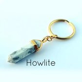 Howlite sleutelhanger