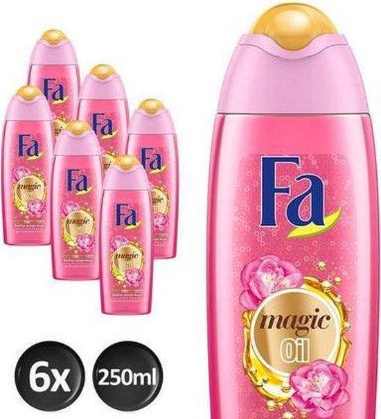 Fa Douchegel Magic oil - Parfum Jasmine Rose - Voordeelpak 6x 250ml
