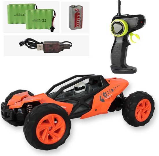 Bestuurbare auto - Open buggy in de kleur oranje + EXTRA ACCU - Stevige  2,4Ghz RC auto... | bol.com