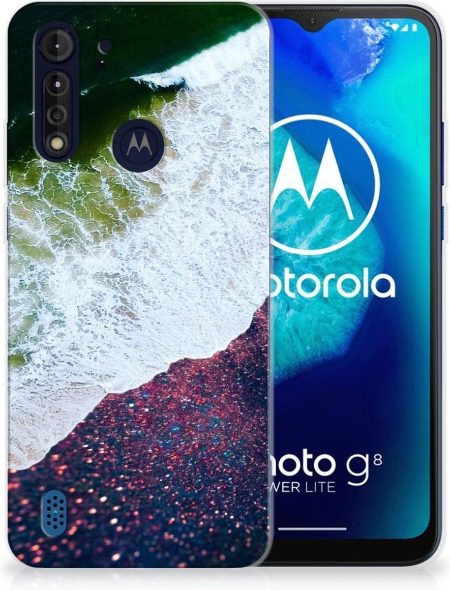 Motorola Moto G8 Power Lite TPU Hoesje Sea in Space