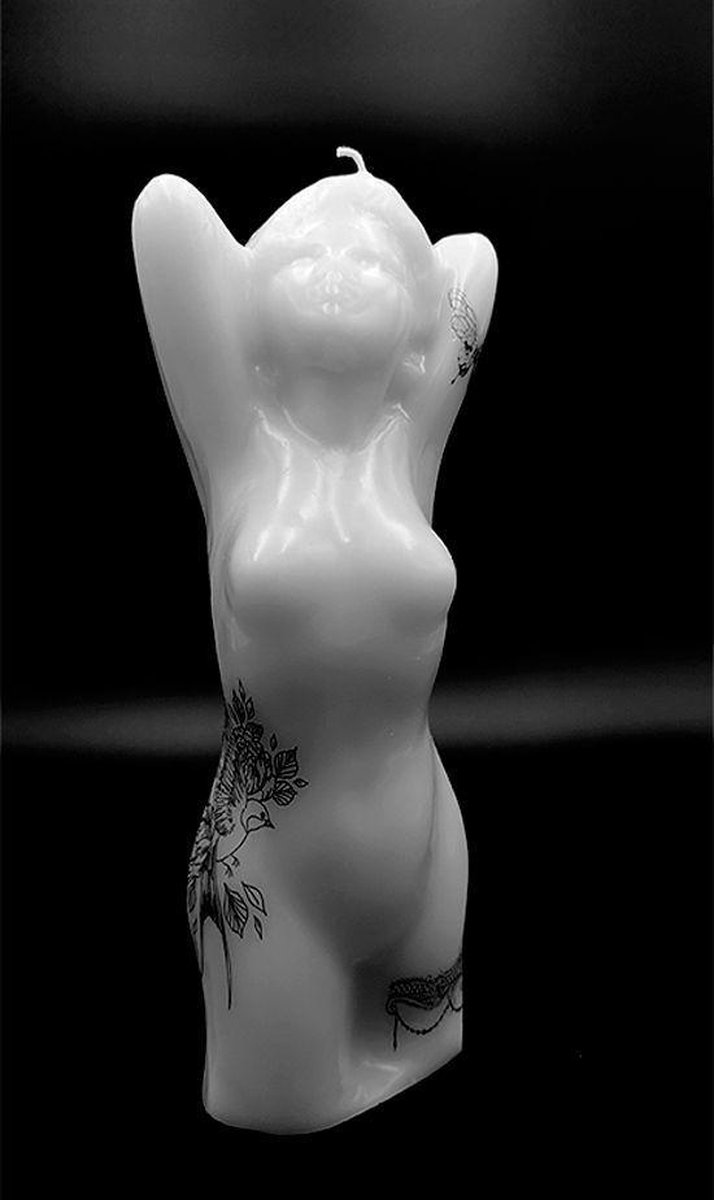 Figuurkaars vrouw met tattoo