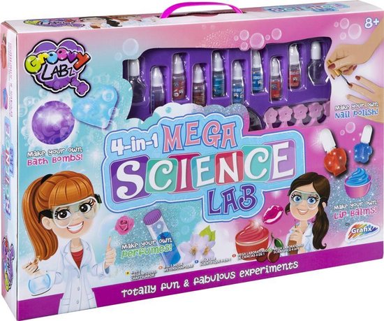 Dij deeltje Pelmel 4-in-1 mega experimentenpakket voor meisjes | maak je eigen bath bombs -  nagellak -... | bol.com
