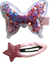 Jessidress Chique Haarclip set Clips vol gekleurde pailletten - Multikleuren