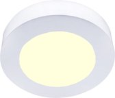 LED Downlight Slim Pro - Aigi Strilo - Opbouw Rond 6W - Warm Wit 3000K - Mat Wit - Kunststof - BSE