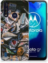 Silicone Hoesje Motorola Moto G8 Power Lite GSM Hoesje Badges