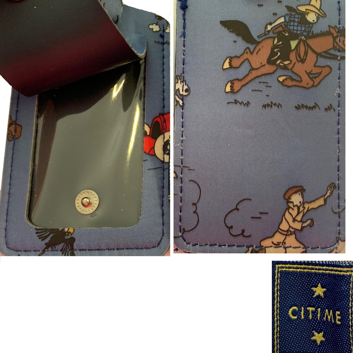 2x étiquettes / étiquettes de valise Herge Tintin avec sangle (11x 7cm) |  bol.com