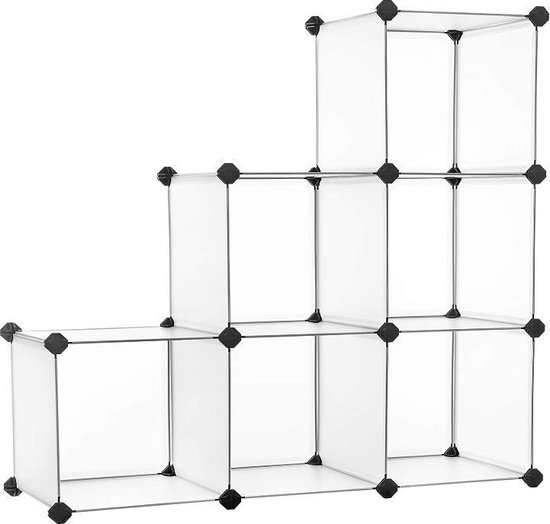 MIRA Home - Opvouwbare kledingkast - Kinderspeelgoed - Opbergkast transparant - Basic - 93x31x93