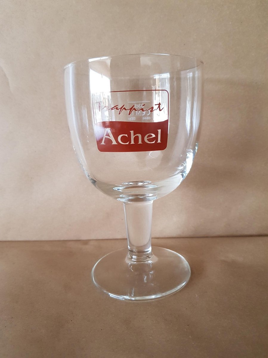 Trappist Achel bierglas 33 cl set van 2 glazen