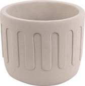 Pt, (Present Time) Drips - Bloempot - cement - 18x15,7cm - ivoor