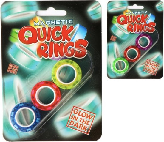 Statistisch Winst kom Magnetic Quick Rings: 3-pack Glow in the Dark | bol.com