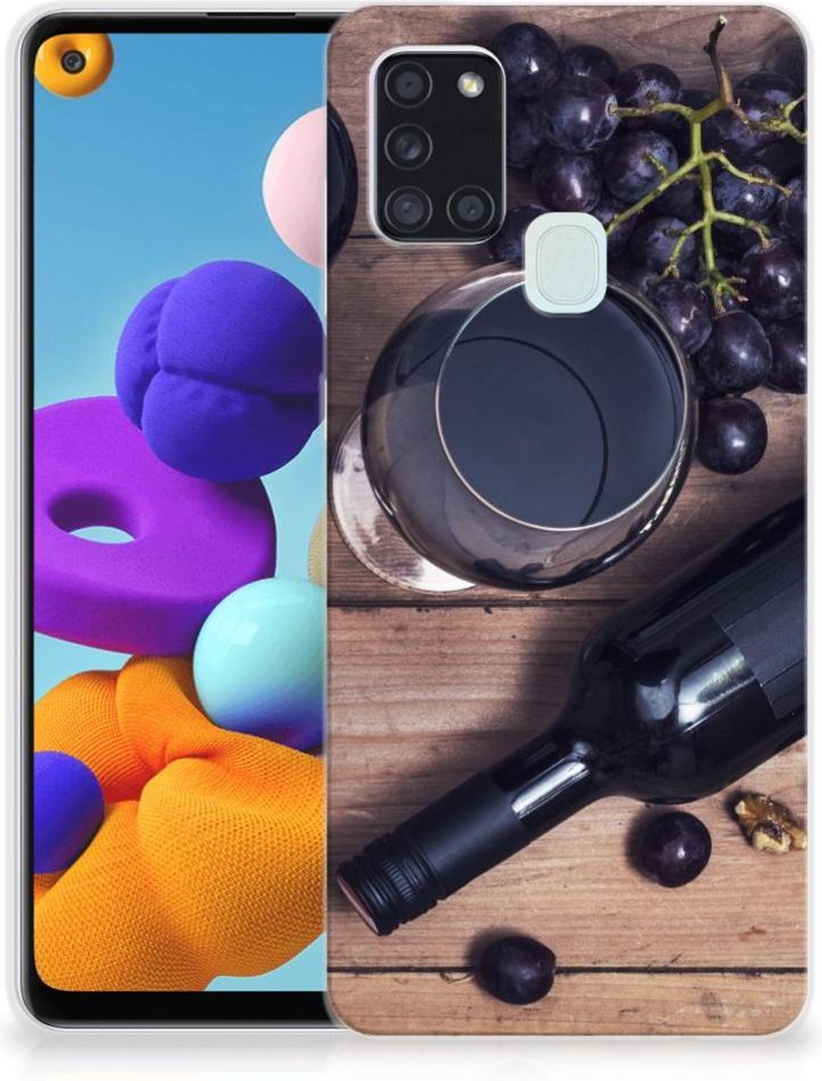 Samsung Galaxy A21s Siliconen Case Wijn