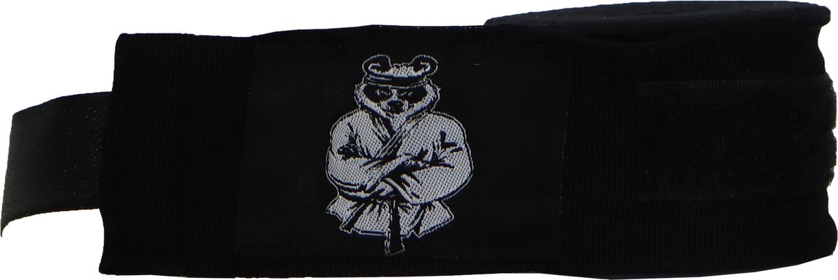 ORCQ Panda boxing handwraps- Boks Wraps - Boksbandages - Kickboks bandage - Paar - 250cm Zwart