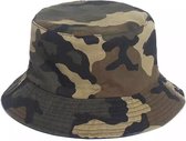 Bucket Hat Legerprint - Omkeerbaar Camouflage Army - Groen