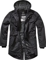 Heren Parka - Lake - Marsch - Gewatteerd - Getailleerd - Modern - Streetwear - Urban - Outdoor - zwart