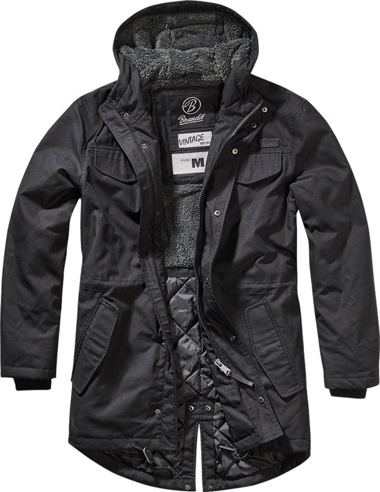 Heren - Mannen - Menswear - Parka - Lake - Marsch - Gewatteerd - Getailleerd - Modern - Streetwear - Urban - Lake coat zwart