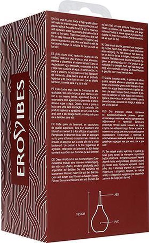 Erovibes - Anaal Douche - Klysma - Enema - Anaaldouche - Anal Douche - Intieme douche - 16 cm