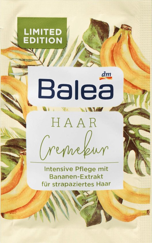 Bestrating opbouwen de ober DM Balea Haarmasker Crème behandeling Banana Tropical Hair (20 ml) | bol.com