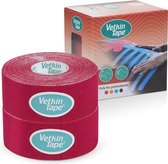 VetkinTape® Red 3 cm x 5 m - 2 rouleaux de ruban kinesio étroit pour chevaux et autres animaux