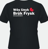 De Fryske Wrâld Unisex T-shirt Maat L