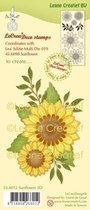 Zonnebloem 3D Deco Clear Stamp van LeCreaDesign