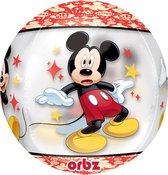 Ronde aluminium ballon Mickey™ - Feestdecoratievoorwerp