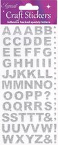 Oaktree - Stickers Alfabet zilver rechte letter (per vel)