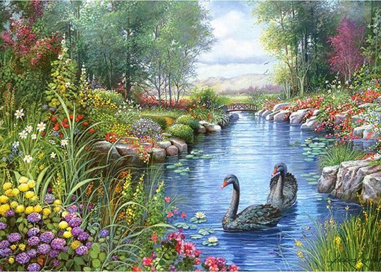 Diamond Painting Adultes 'Swans' Animals 30 x 40 Premium Package - 5D Puzzle  Acrylique... | bol