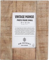 Raw Materials Vintage Mango Fotolijst - Mangohout - Set van 2