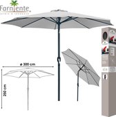 Farniente - Parasol ø300cm | Taupe | UV werend | Rond