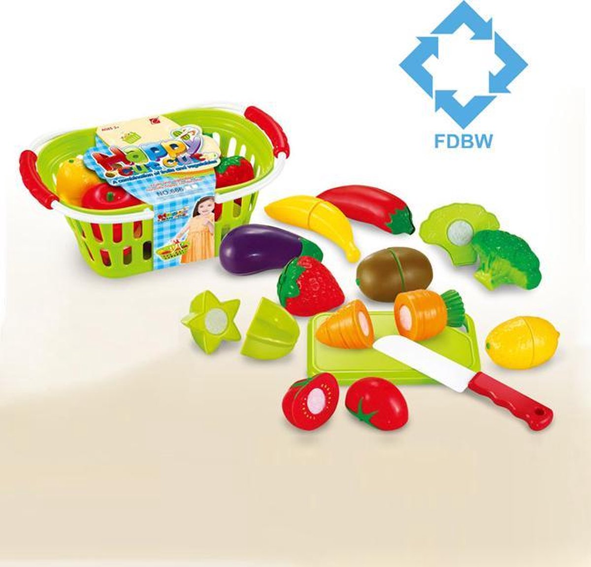 Keuken speelgoed - Snij Groente - Speelgoed eten accessoires - FDBW