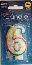 number candle nr 6