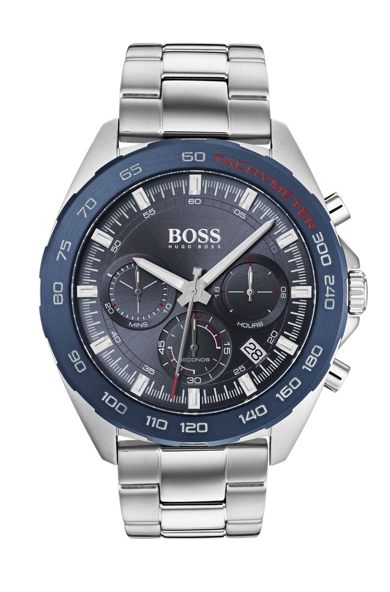 Boss herenhorloge chr stl stl INTENSITY 44mm