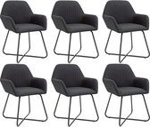 Eetkamerstoelen set 6 stuks  (Incl LW anti kras viltjes) - Eetkamer stoelen - Extra stoelen voor huiskamer - Dineerstoelen – Tafelstoelen