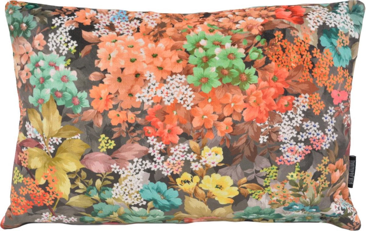 Gek op Kussens! Velvet Flowers #3 Kussenhoes | Velours / Fluweel - Polyester | 30 x 50 cm #3 - 30 x 50 cm