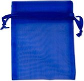 Organza zakjes kobalt blauw Kleur 15x20 cm Pak van 50 Stuks