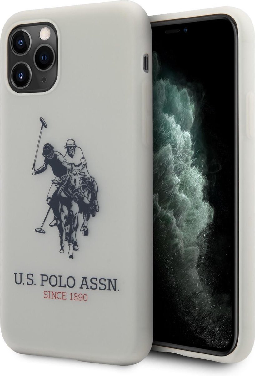 US Polo Apple iPhone 11 Pro Max Blauw Backcover hoesje - Groot paard- 3700740476918