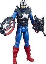 MARVEL Titan Hero Series Spiderman Maximum Venom - Captain America-actiefiguur met gear
